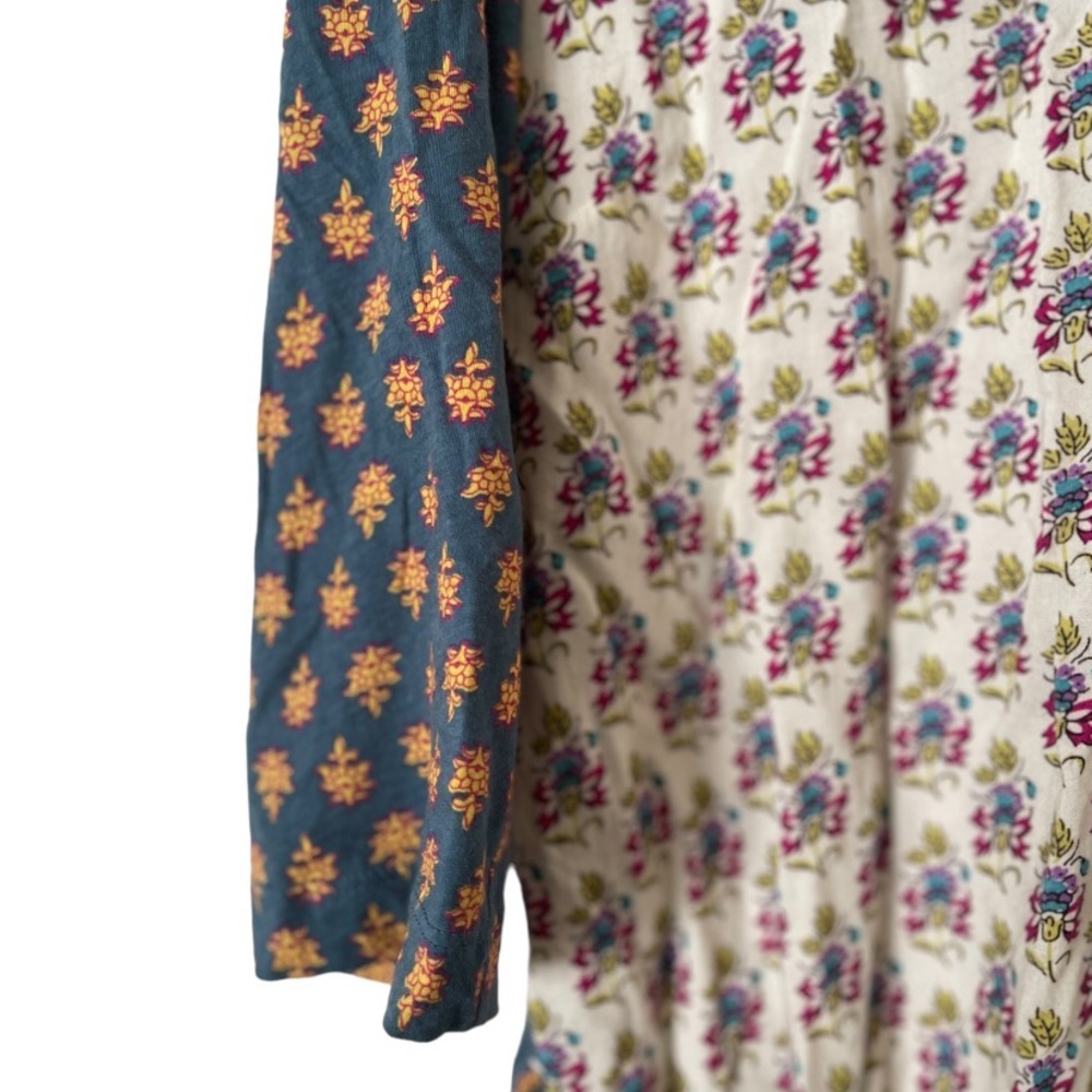 Anthropologie Blue and White Floral Blouse - Picture 7 of 12